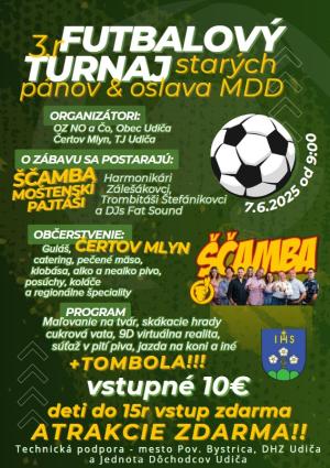 Plagát - futbalový turnaj starých pánov 3. ročník
